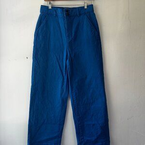 Everlane Organic Straight-Leg Pant, Blue, Sz 8